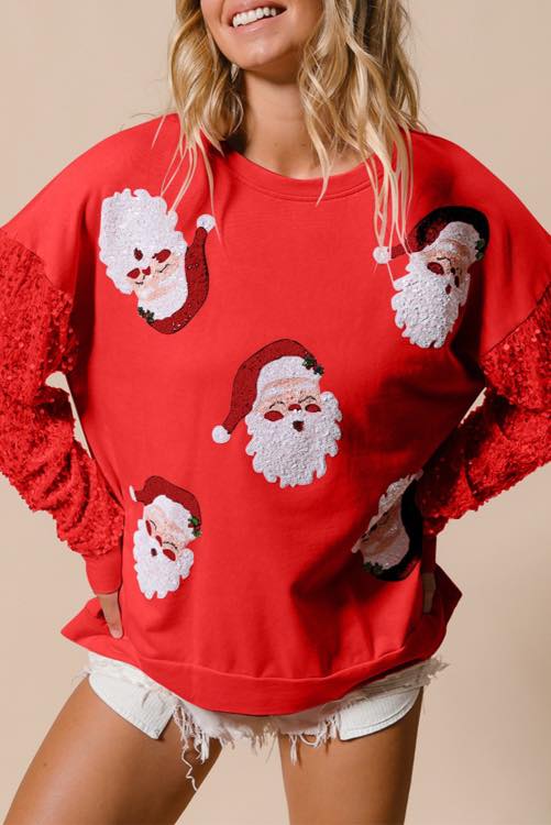 Sequin Santa Pullover (multiple colors) ETA to LFB end of Nov