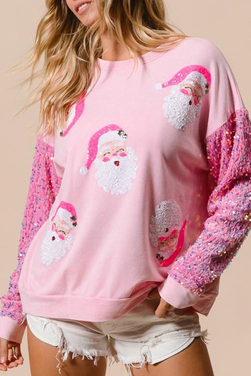 Sequin Santa Pullover (multiple colors) ETA to LFB end of Nov