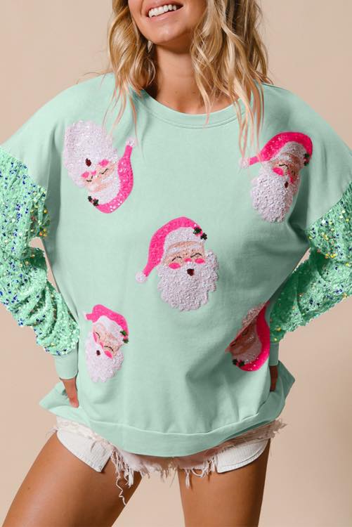 Sequin Santa Pullover (multiple colors) ETA to LFB end of Nov