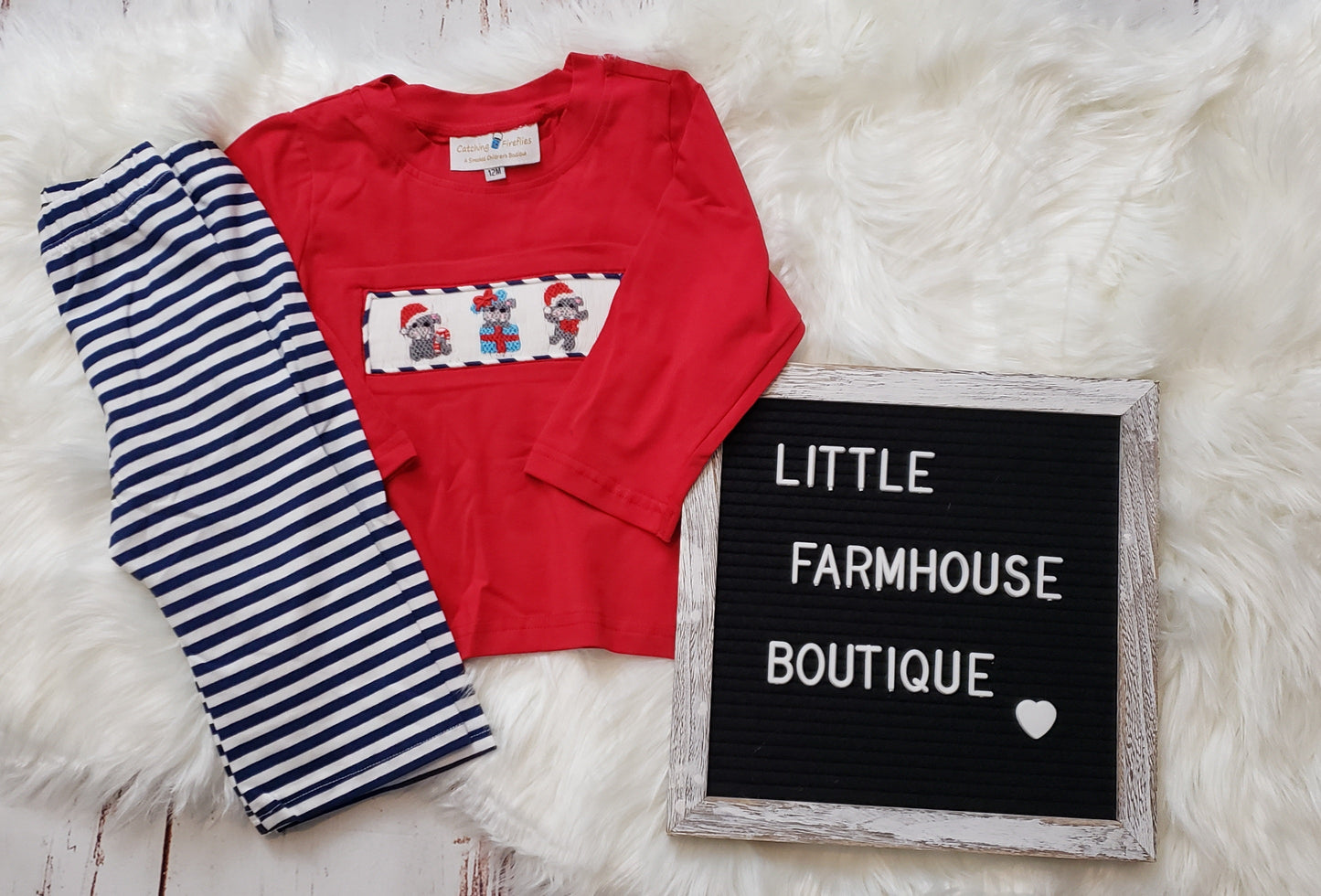 RTS Smock Hippo Christmas Set Boy