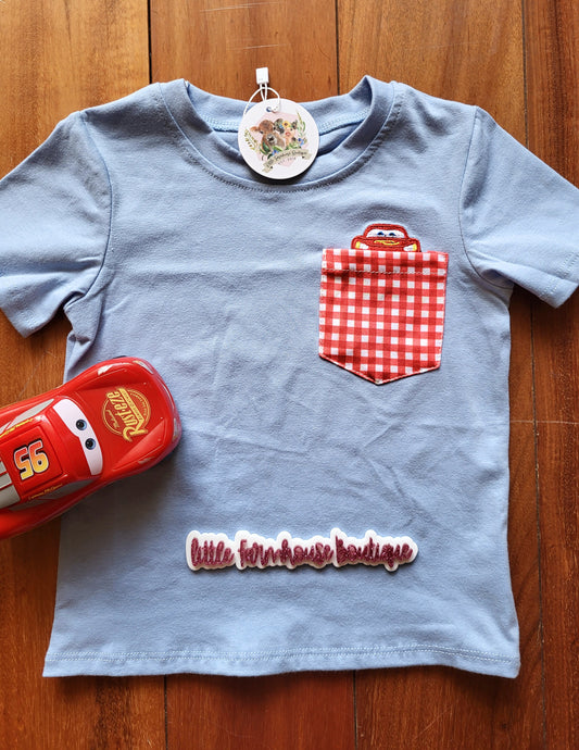 RTS Red Car Peeker Tee