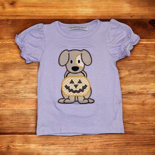 RTS Lavender Trick or Treat Puppy Tee