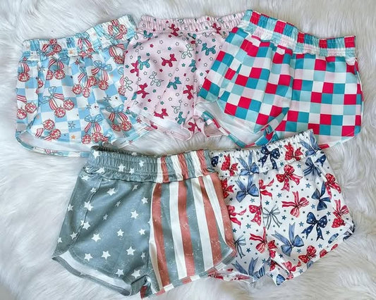 Patriotic High Waist Shorts *MOM & ME* ETA to LFB June